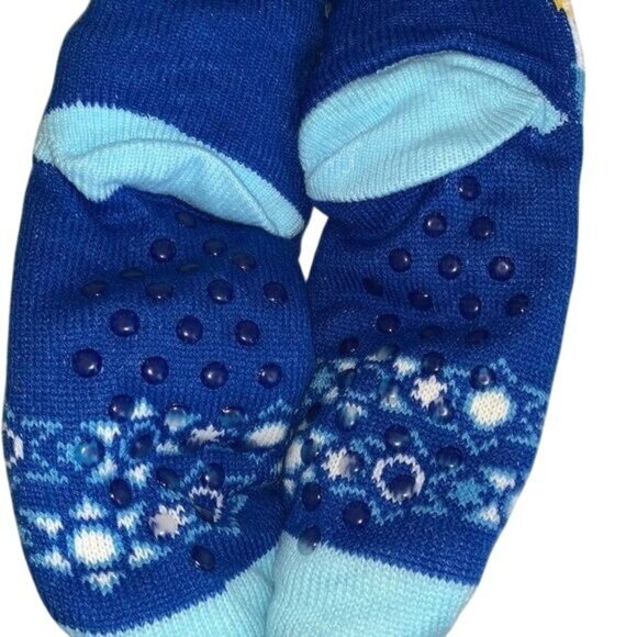 Hanukkah-Themed Sherpa Lined Socks With Non-Slip Sole & Fleece Interior Soft & W - Picture 3 of 5
